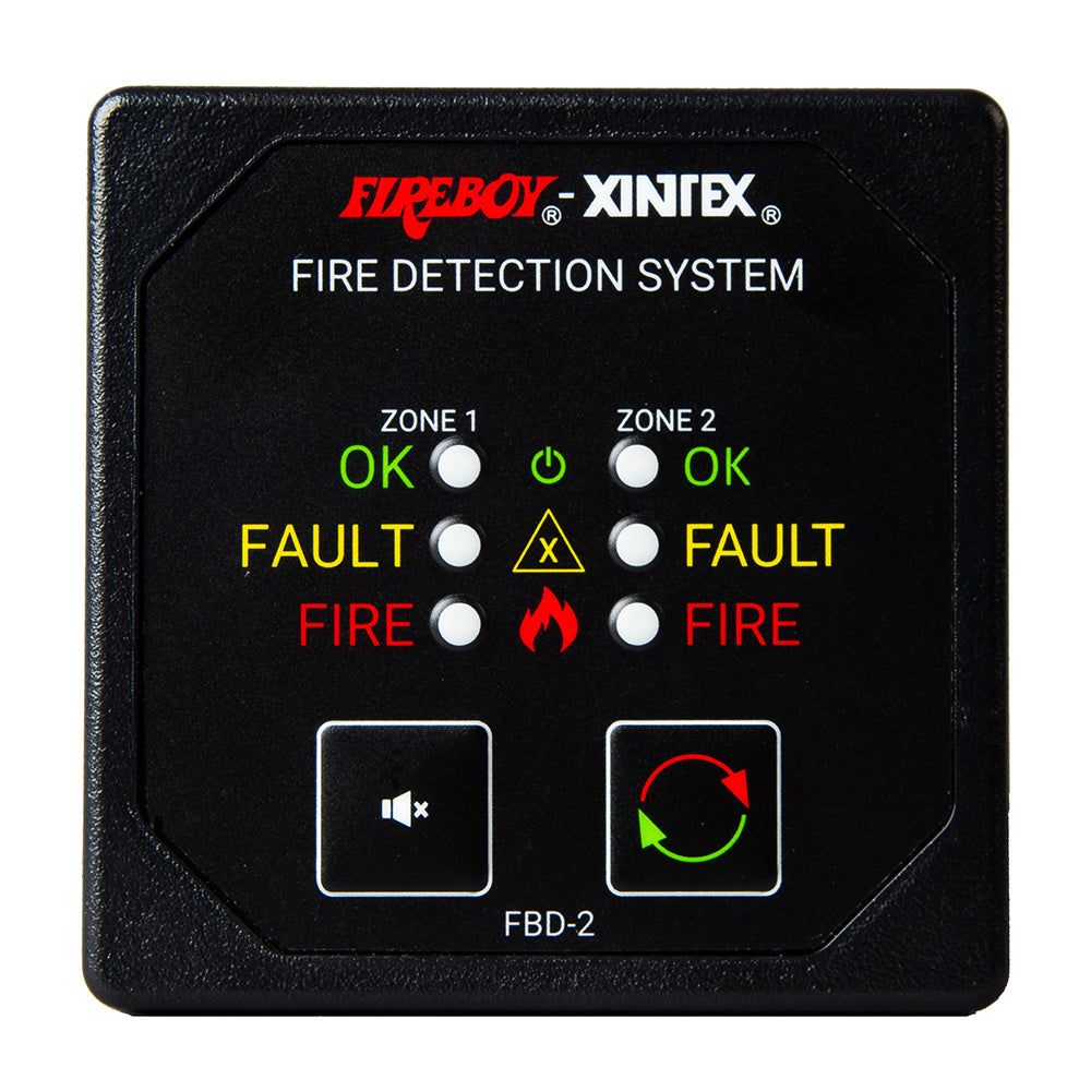 Tri-Water Marine | Fireboy-Xintex Two Zone Detection Alarm Panel - 2-5/8" Display - 12/24V DC [FBD-2-R]