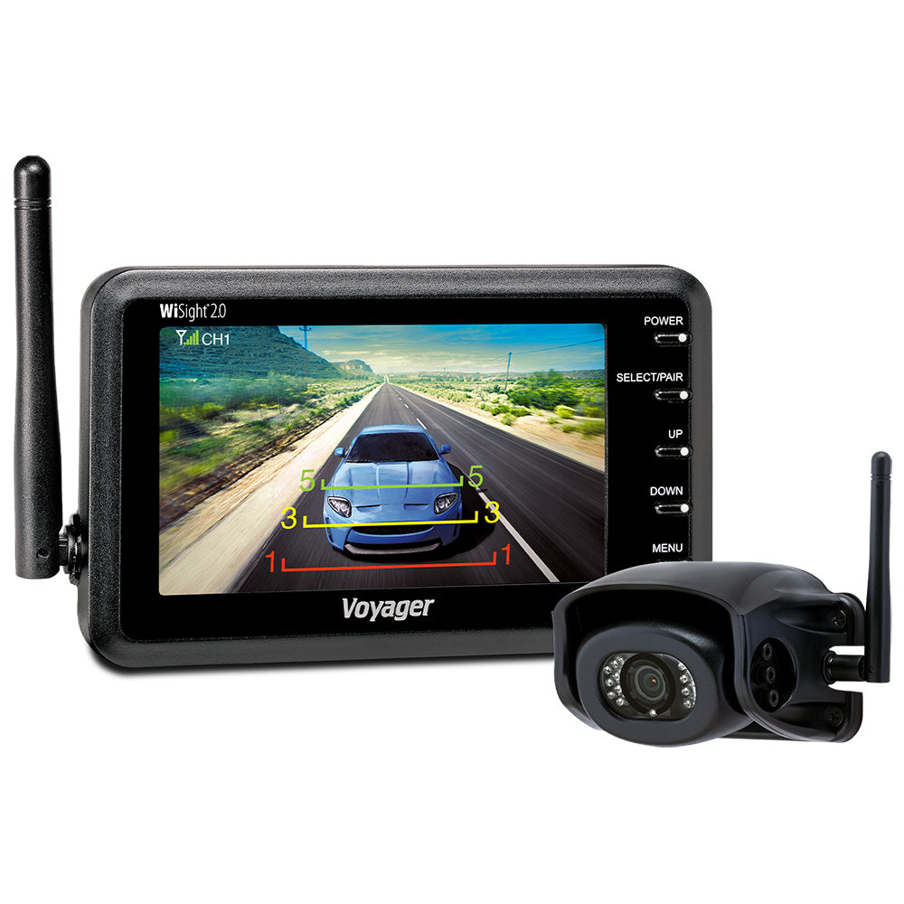 Tri-Water Marine | Voyager WiSight 2.0 - 4.3" Monitor w/Camera f/Prewire System - Wireless [WVSXP43]