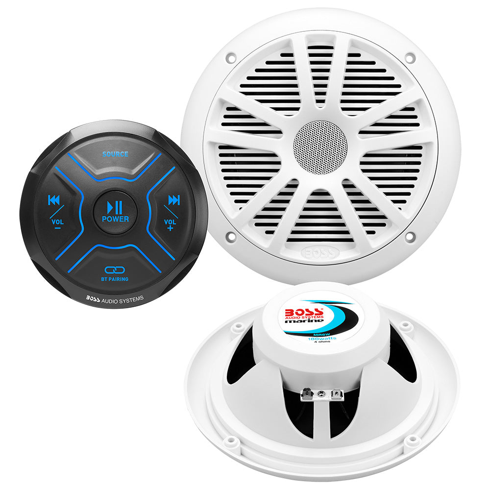 Tri-Water Marine | Boss Audio MG150W.6 Kit w/MGR150B 2 MR6W Speakers [MG150W.6]