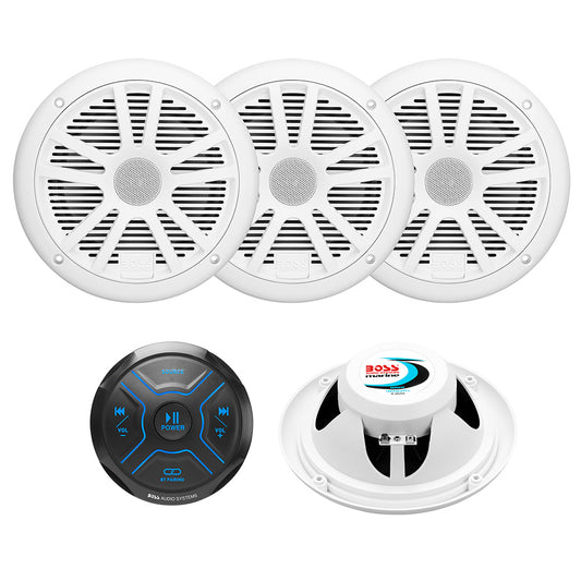 Tri-Water Marine | Boss Audio MG250W.64 Kit w/MGR150B 2 Pairs of MR6W Speakers [MG250W.64]