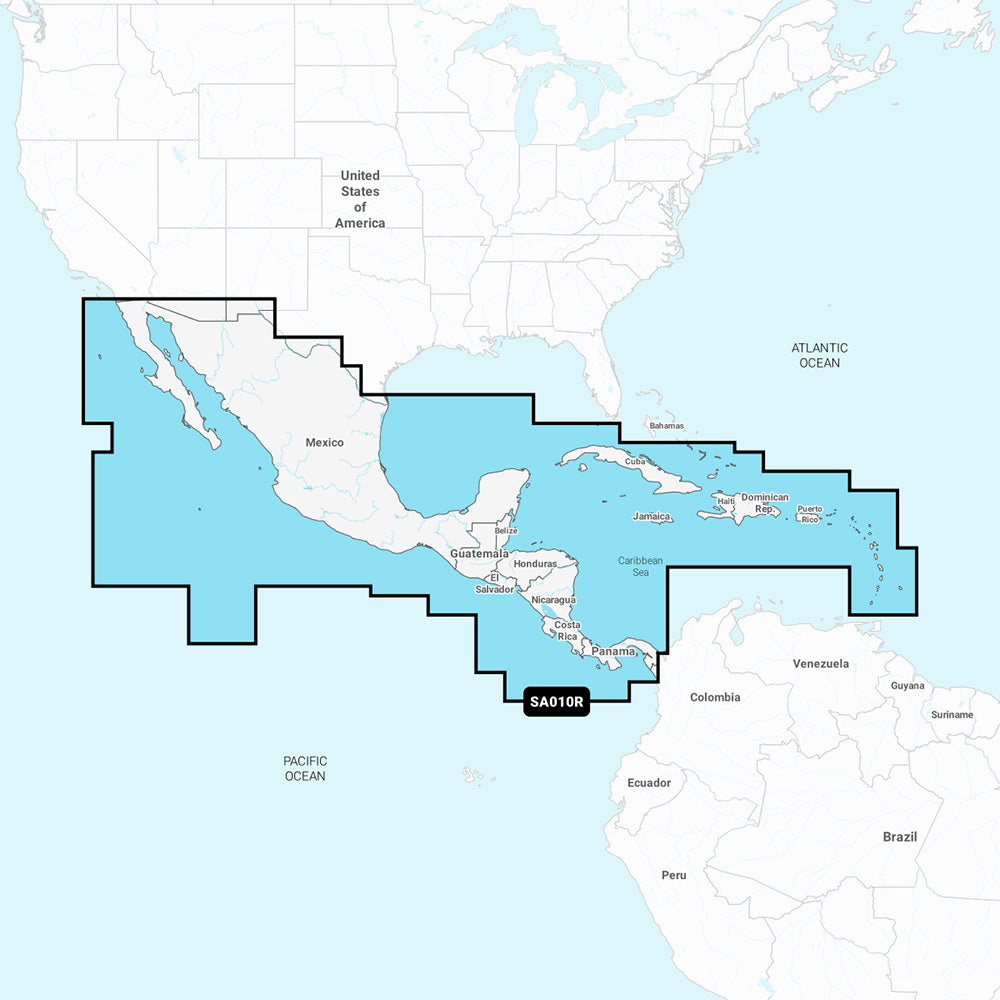 Tri-Water Marine | Navionics NASA010R - Central America Caribbean - Navionics+ [010-C1459-30]