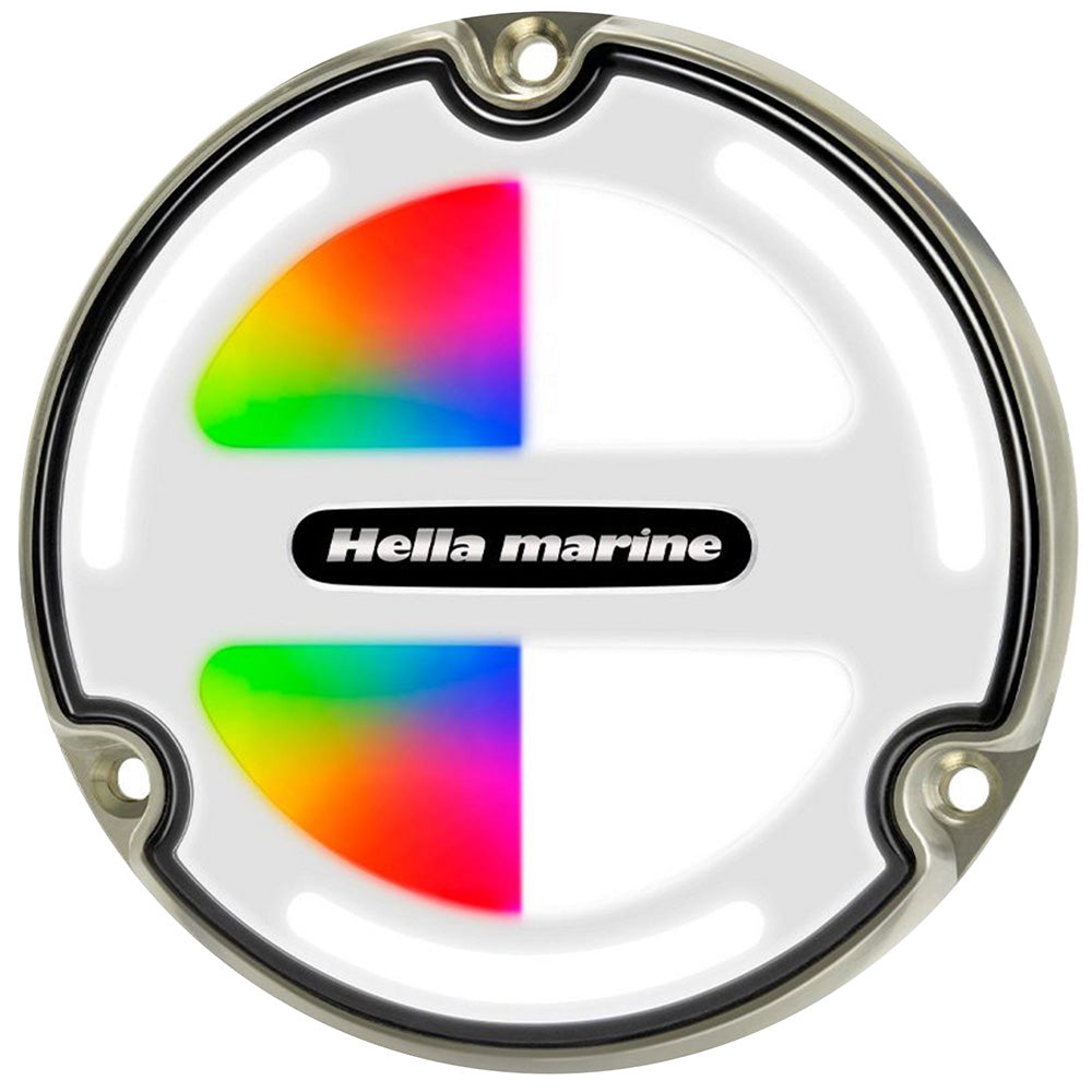 Tri-Water Marine | Hella Marine Apelo A3 RGBW Underwater Light - Bronze - White Lens [016831001]