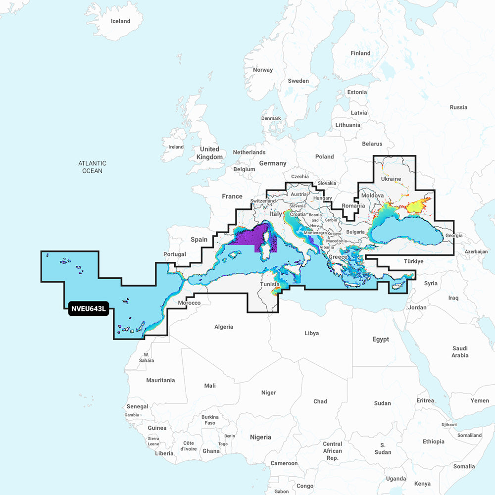 Tri-Water Marine | Garmin Navionics Vision+ NVEU643L Mediterranean Black Sea [010-C1272-00]