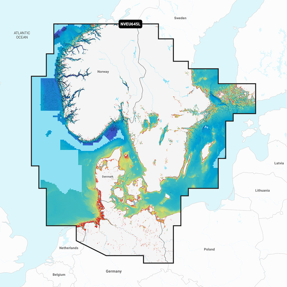 Tri-Water Marine | Garmin Navionics Vision+ NVEU645L Skagerrak Kattegat [010-C1274-00]