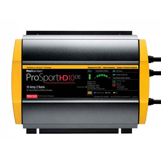 Tri-Water Marine | ProMariner ProSportHD 10 Gen 4 - 10 Amp - 2-Bank Battery Charger [44010]