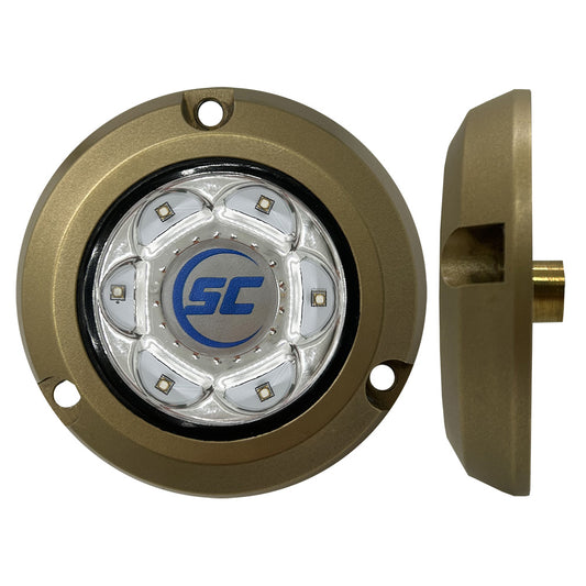 Tri-Water Marine | Shadow-Caster SC2 Series Bronze Surface Mount Underwater Light - Bimini Blue [SC2-BB-BZSM]