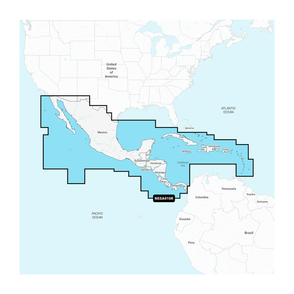 Tri-Water Marine | Garmin Navionics+ NSSA010R Central America Caribbean [010-C1451-20]