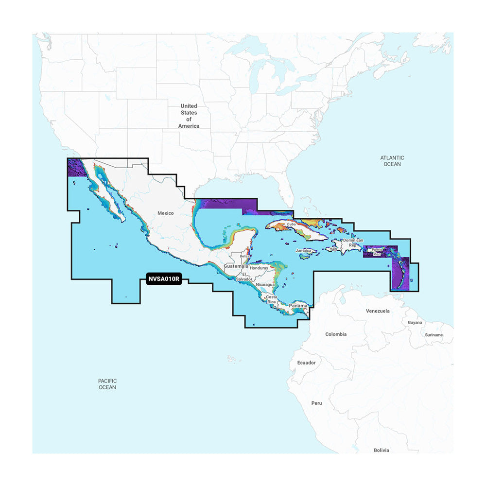 Tri-Water Marine | Garmin Navionics Vision+ NVSA010R Central America Caribbean [010-C1451-00]