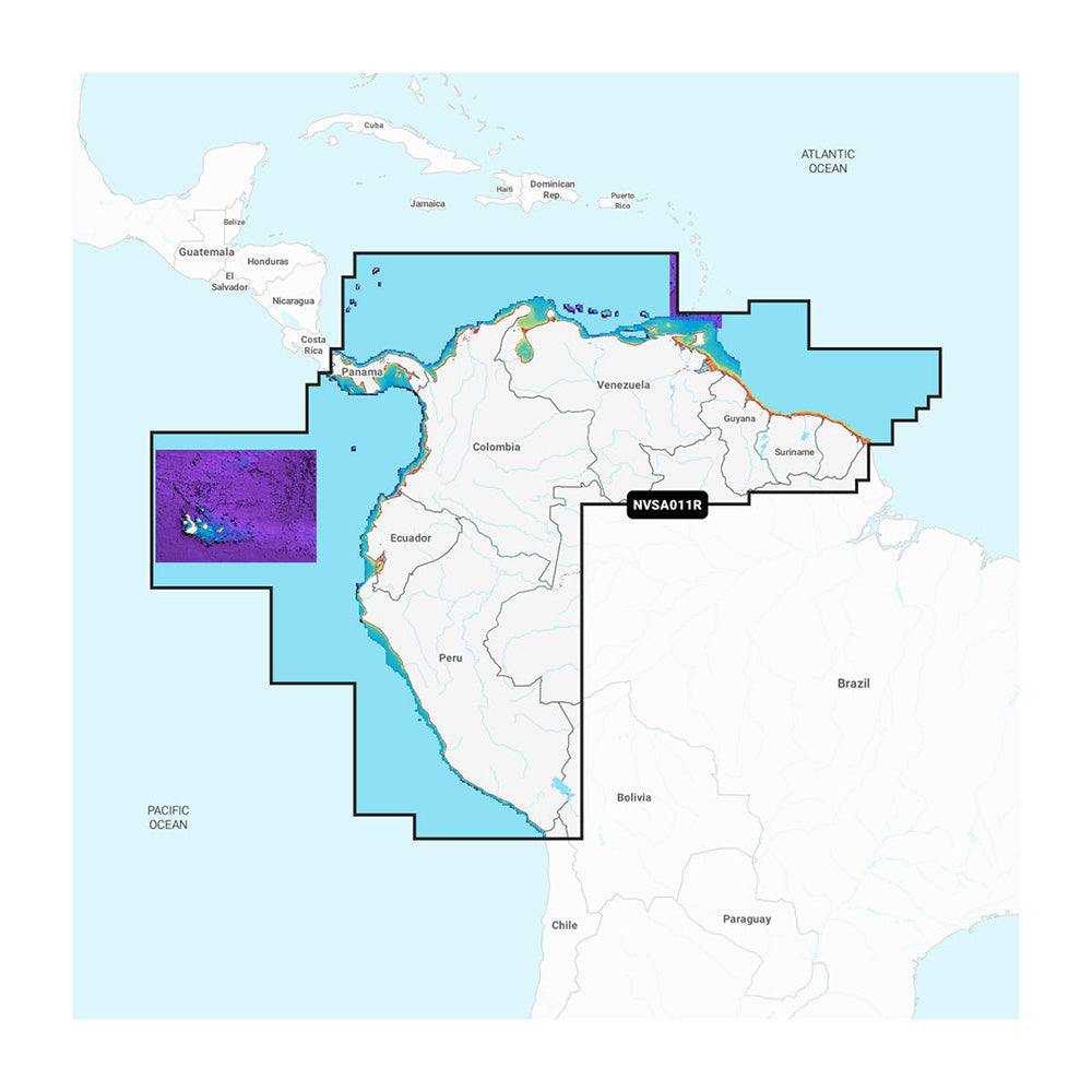 Tri-Water Marine | Garmin Navionics Vision+ NVSA011R South America (North) [010-C1452-00]