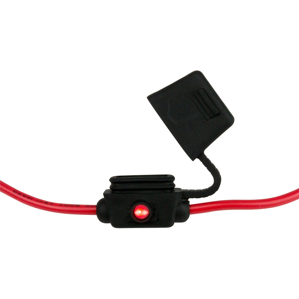 Tri-Water Marine | Sea-Dog ATO/ATC Style Inline LED Fuse Holder - Up to 30A [445197-1]