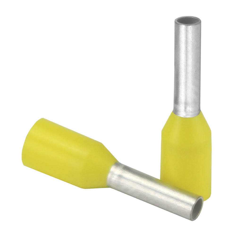 Tri-Water Marine | Pacer Yellow 18 AWG Wire Ferrule - 6mm Length - 25 Pack [TFRL18-6MM-25]