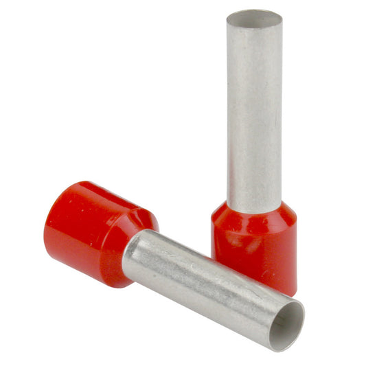 Tri-Water Marine | Pacer Red 16 AWG Wire Ferrule - 8mm Length - 25 Pack [TFRL16-8MM-25]