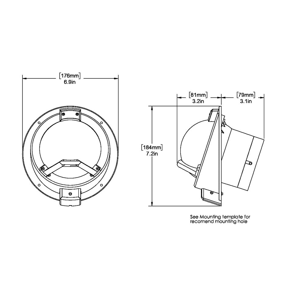 Tri-Water Marine | Ritchie BN-202 Navigator Compass - Bulkhead Mount - Black [BN-202]