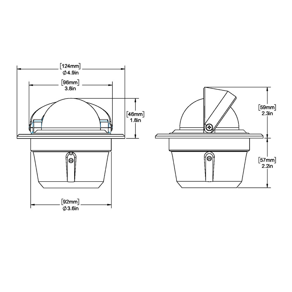 Tri-Water Marine | Ritchie F-50 Explorer Compass - Flush Mount - Black [F-50]