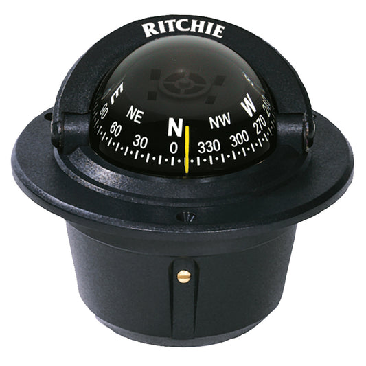 Tri-Water Marine | Ritchie F-50 Explorer Compass - Flush Mount - Black [F-50]