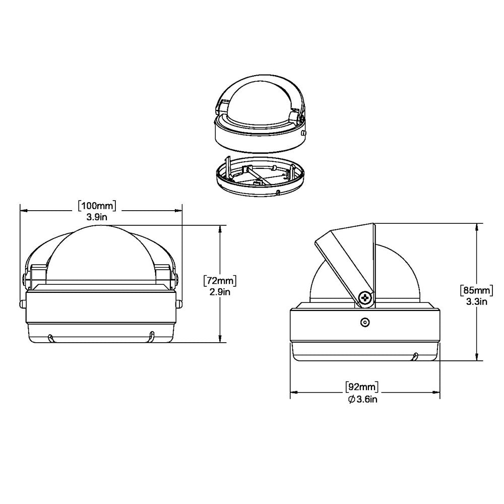 Tri-Water Marine | Ritchie S-53 Explorer Compass - Surface Mount - Black [S-53]