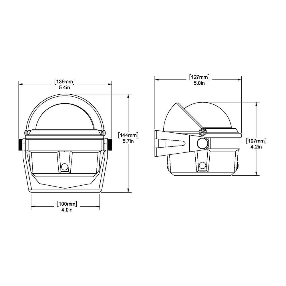 Tri-Water Marine | Ritchie B-80 Voyager Compass - Bracket Mount - Black [B-80]