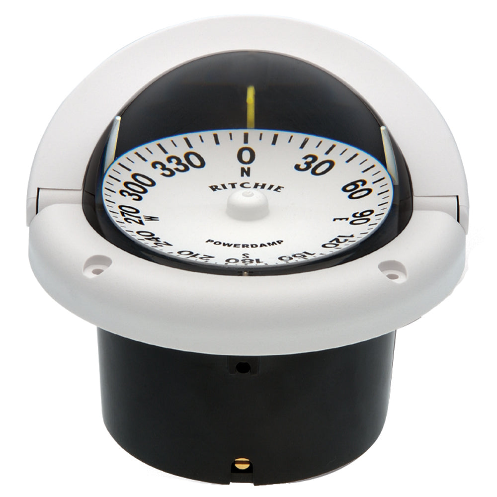 Tri-Water Marine | Ritchie HF-742W Helmsman Compass - Flush Mount - White [HF-742W]