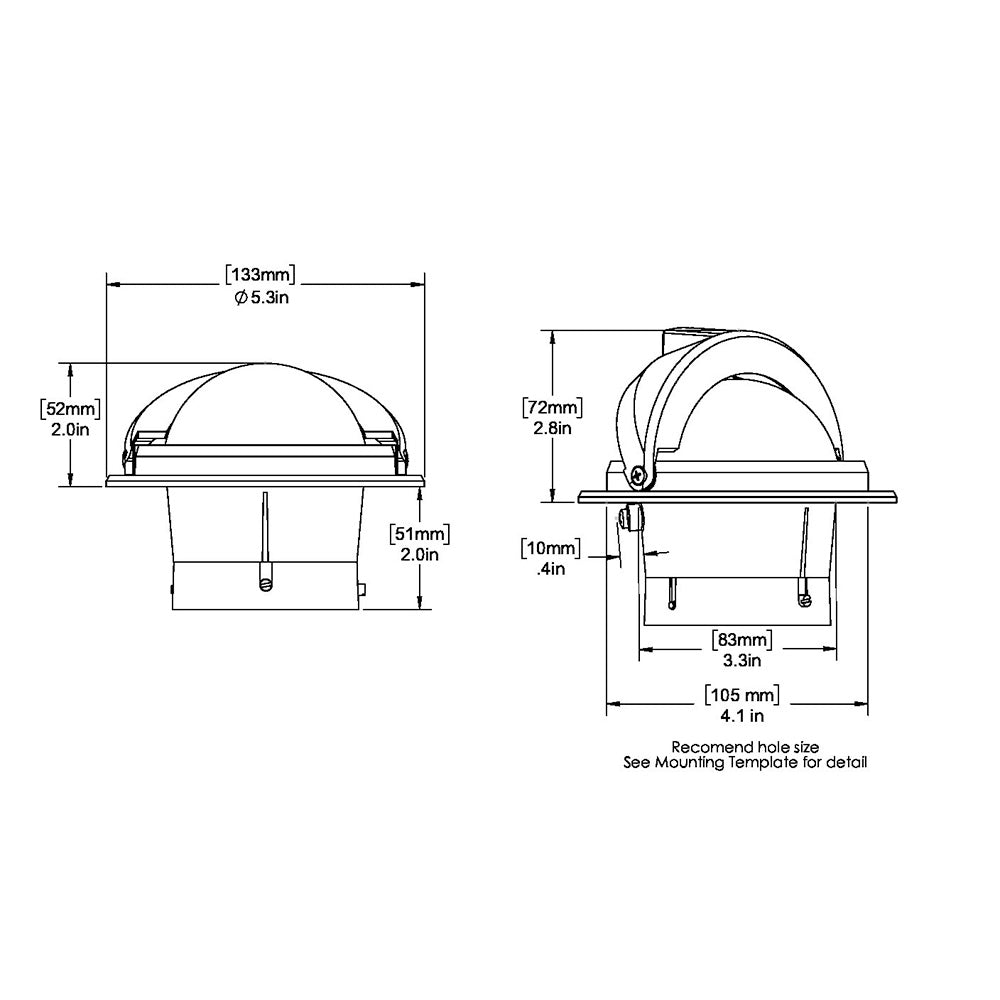 Tri-Water Marine | Ritchie F-82W Voyager Compass - Flush Mount - White [F-82W]