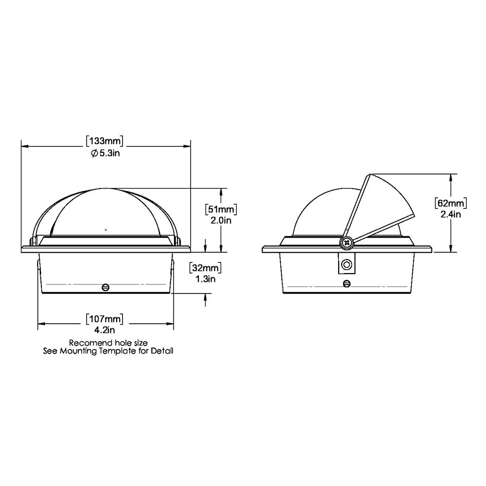 Tri-Water Marine | Ritchie F-83W Voyager Compass - Flush Mount - White [F-83W]