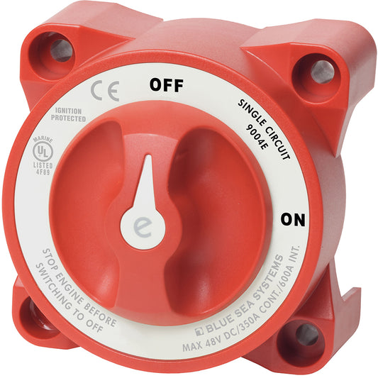 Tri-Water Marine | Blue Sea 9004e e-Series Battery Switch Single Circuit ON/OFF w/Alternator Field Disconnect [9004E]