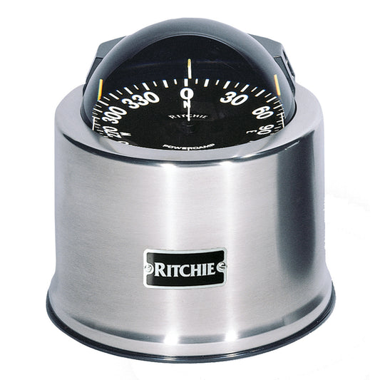 Tri-Water Marine | Ritchie SP-5-C GlobeMaster Compass - Pedestal Mount - Stainless Steel - 12V - 5 Degree Card [SP-5-C]