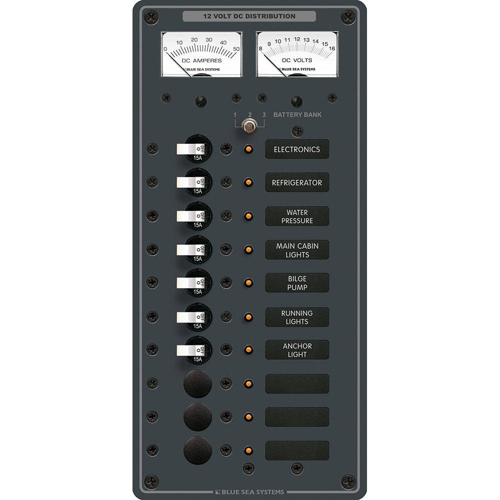 Tri-Water Marine | Blue Sea 8082 DC 10 Position Toggle Branch Circuit Breaker Panel [8082]