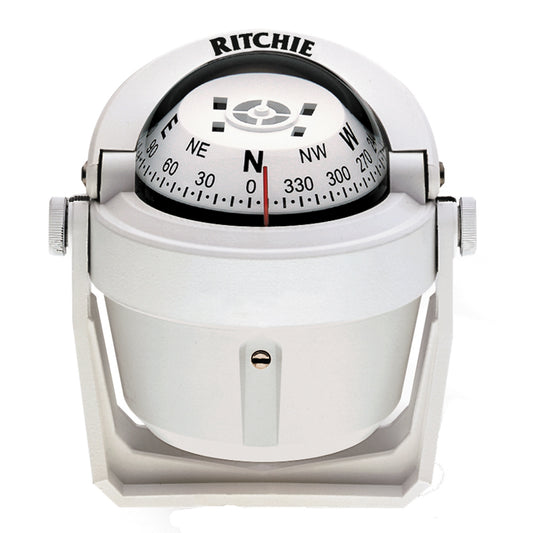 Tri-Water Marine | Ritchie B-51W Explorer Compass - Bracket Mount - White [B-51W]