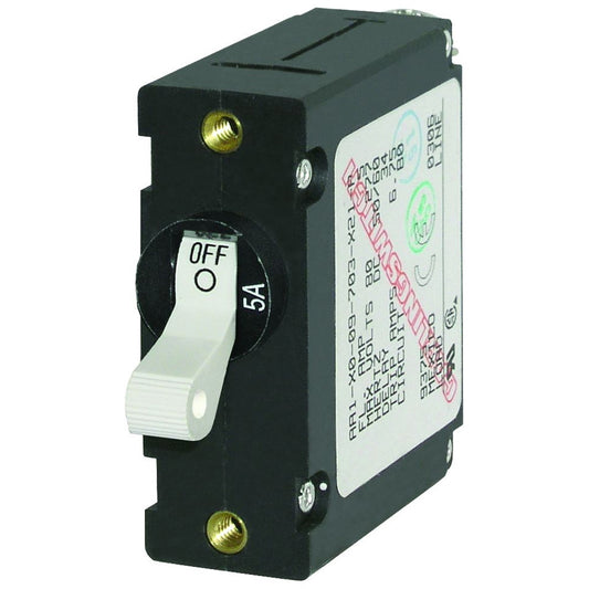 Tri-Water Marine | Blue Sea 7202 AC/DC Single Pole Magnetic World Circuit Breaker - 5AMP [7202]