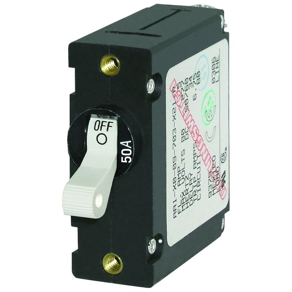 Tri-Water Marine | Blue Sea 7230 AC/DC Single Pole Magnetic World Circuit Breaker - 50AMP [7230]