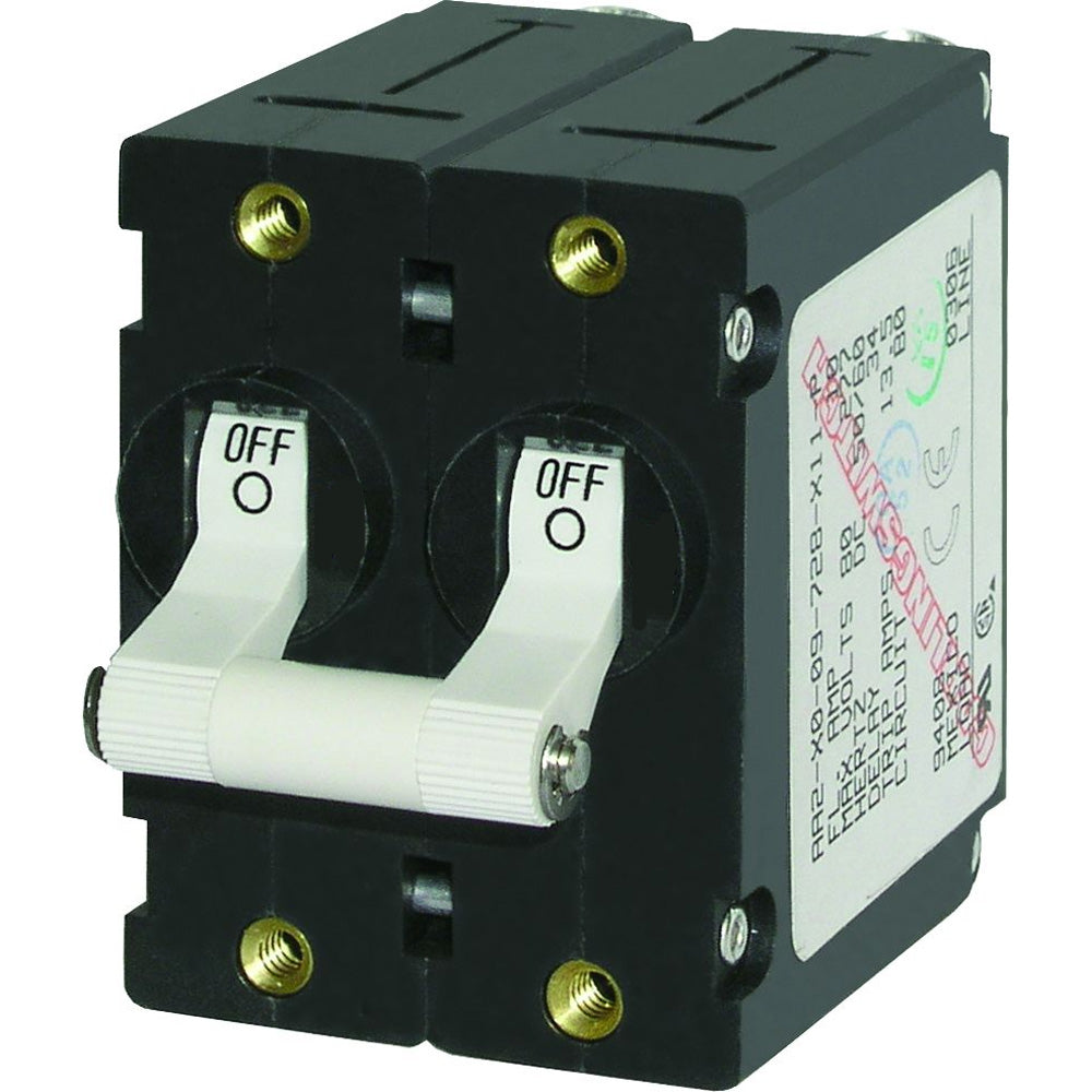 Tri-Water Marine | Blue Sea 7233 A-Series Double Pole Toggle - 10AMP - White [7233]