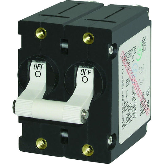 Tri-Water Marine | Blue Sea 7235 A-Series Double Pole Toggle - 15AMP - White [7235]