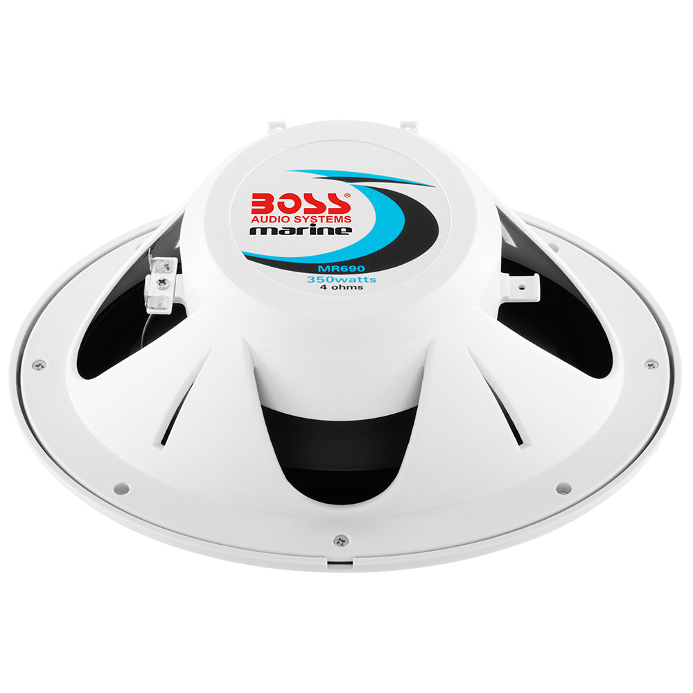 Tri-Water Marine | Boss Audio 6"x 9" MR690 Oval Speakers - White - 350W [MR690]