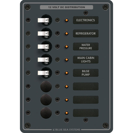 Tri-Water Marine | Blue Sea 8023 DC 8 Position Circuit Breaker - White Switches [8023]