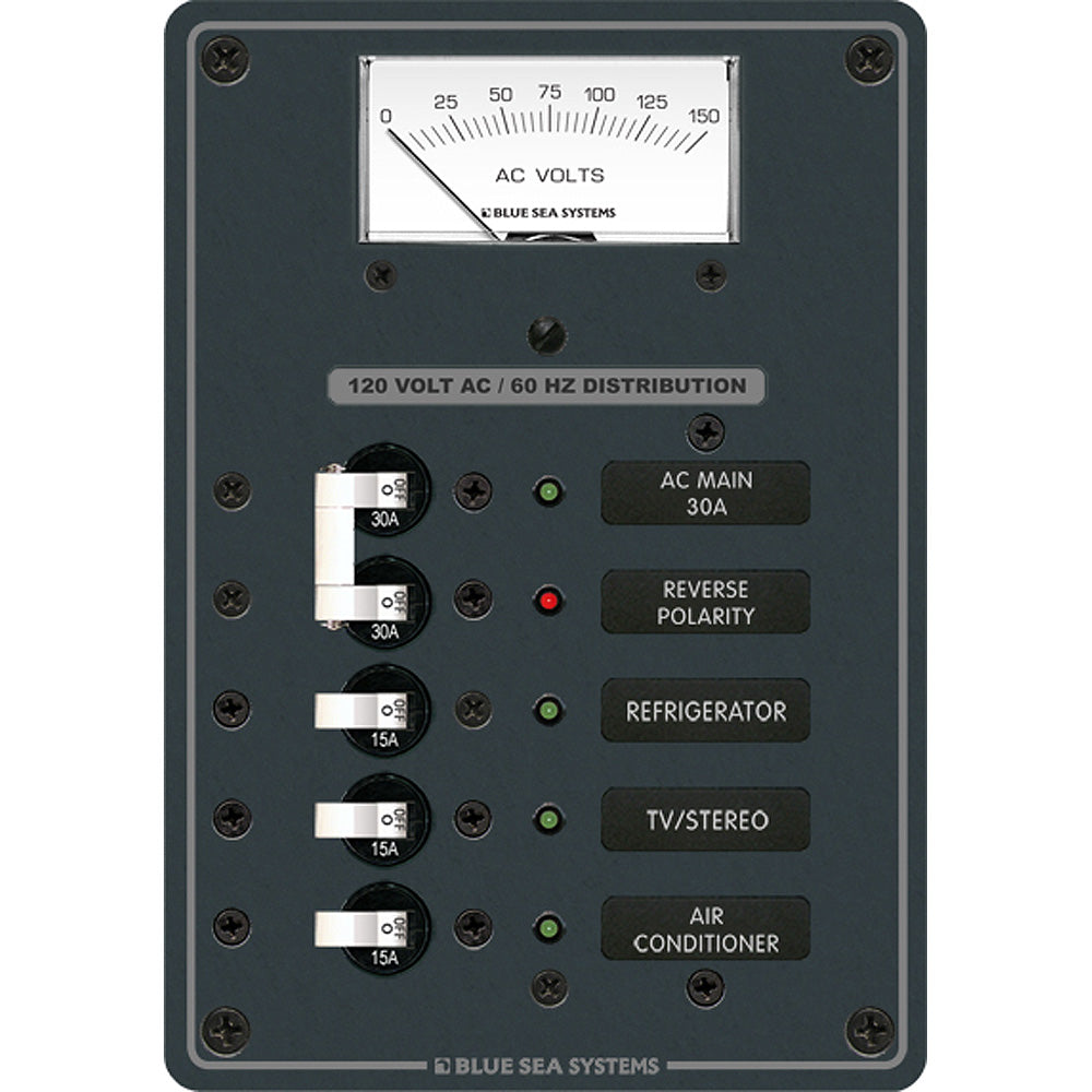 Tri-Water Marine | Blue Sea 8043 AC Main +3 Positions Toggle Circuit Breaker Panel - White Switches [8043]