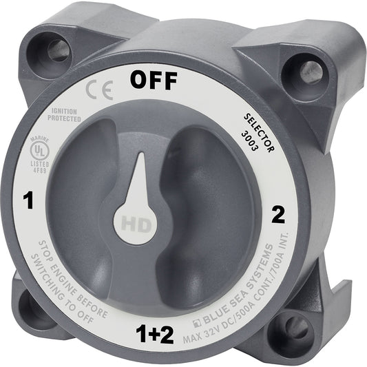 Tri-Water Marine | Blue Sea 3003 HD-Series Battery Switch Selector w/Alternator Field Disconnect [3003]