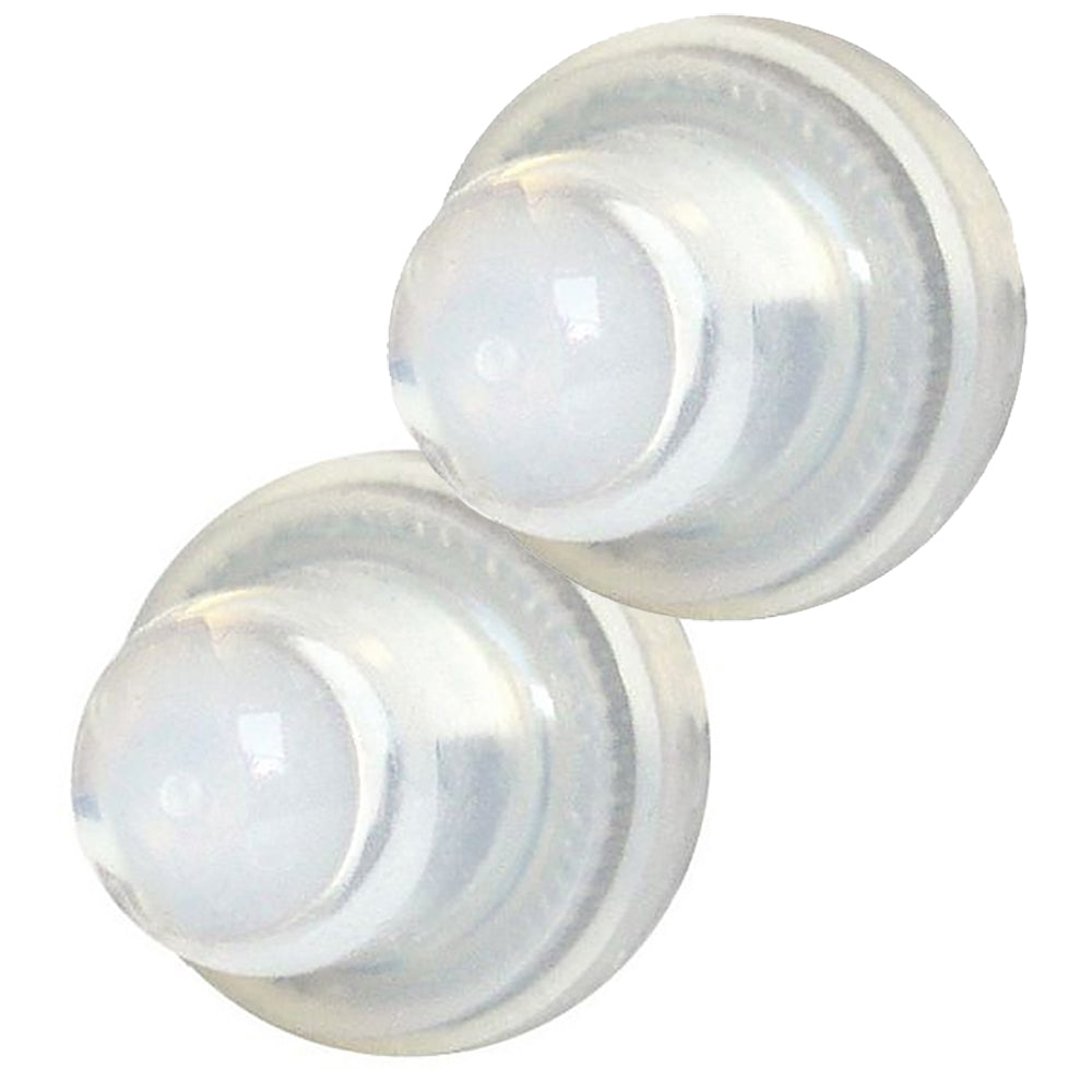 Tri-Water Marine | Blue Sea 4135 Push Button Reset Only Circuit Breaker Boot - Clear- 2-Pack [4135]