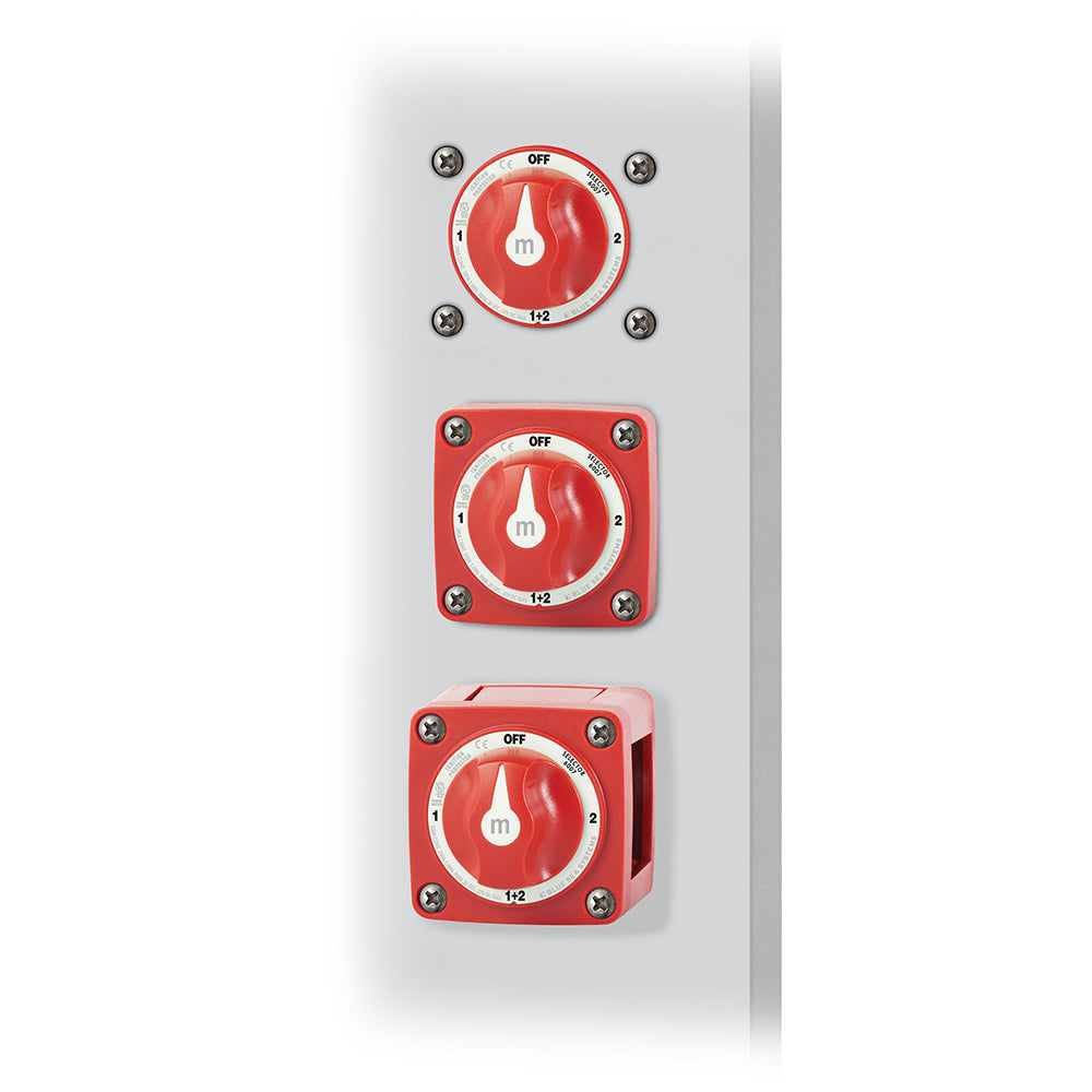 Tri-Water Marine | Blue Sea 6007 m-Series (Mini) Battery Switch Selector Four Position Red [6007]