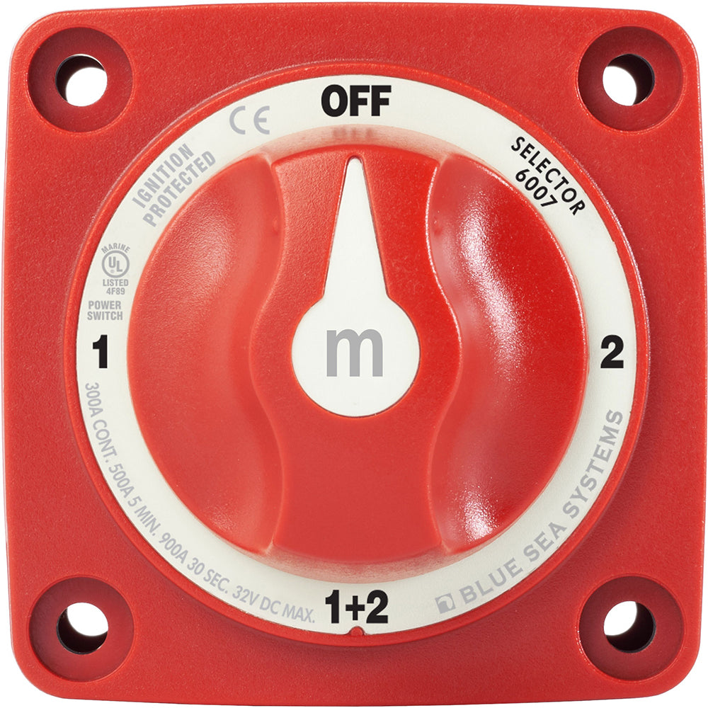 Tri-Water Marine | Blue Sea 6007 m-Series (Mini) Battery Switch Selector Four Position Red [6007]