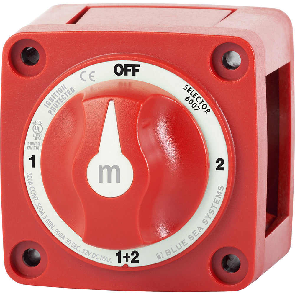 Tri-Water Marine | Blue Sea 6007 m-Series (Mini) Battery Switch Selector Four Position Red [6007]