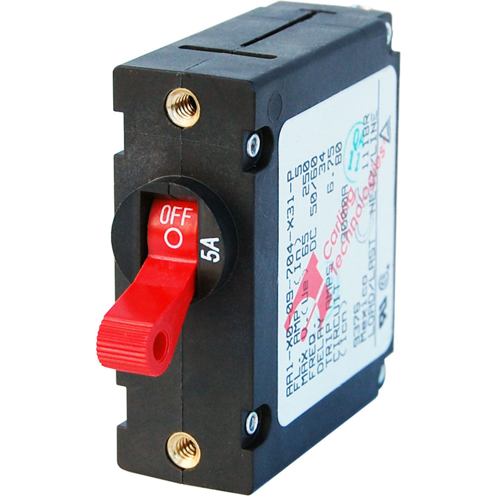 Tri-Water Marine | Blue Sea 7201 AC/DC Single Pole Magnetic World Circuit Breaker - 5 AMP [7201]