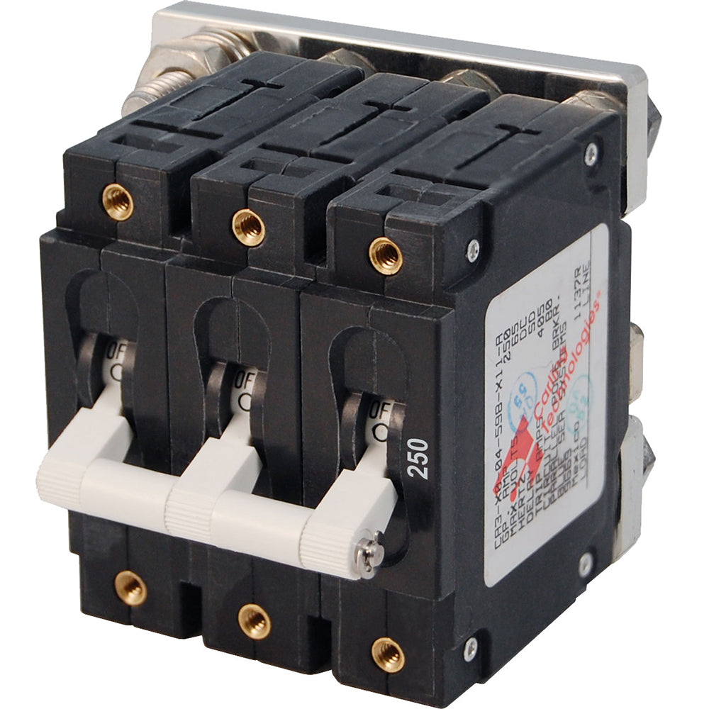 Tri-Water Marine | Blue Sea 7270 250A C-Series Triple Pole Toggle DC Circuit Breaker [7270]