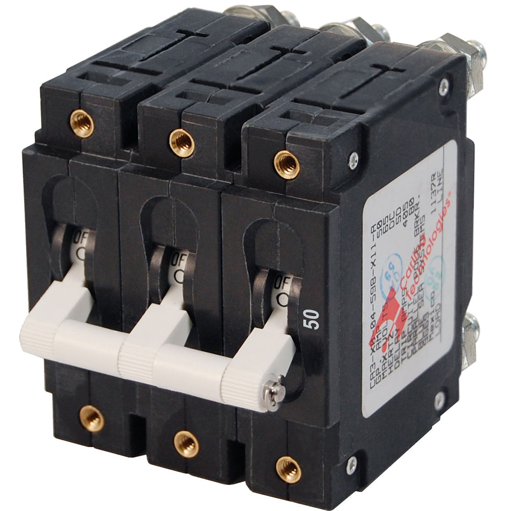 Tri-Water Marine | Blue Sea 7287 C-Series Triple Pole Circuit Breaker - 50A [7287]