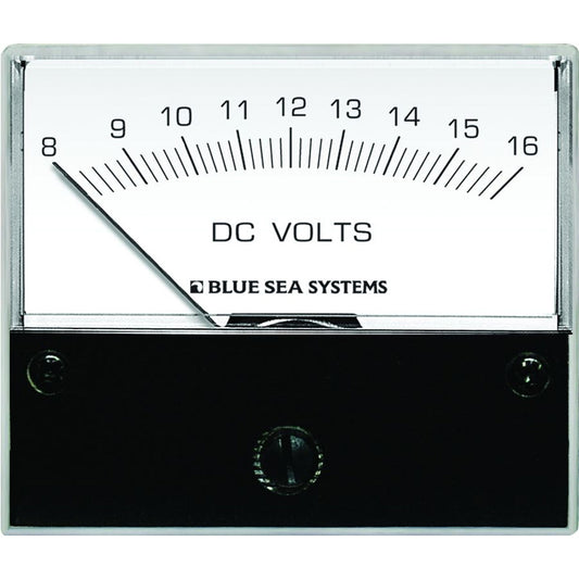 Tri-Water Marine | Blue Sea 8003 DC Analog Voltmeter - 2-3/4" Face, 8-16 Volts DC [8003]