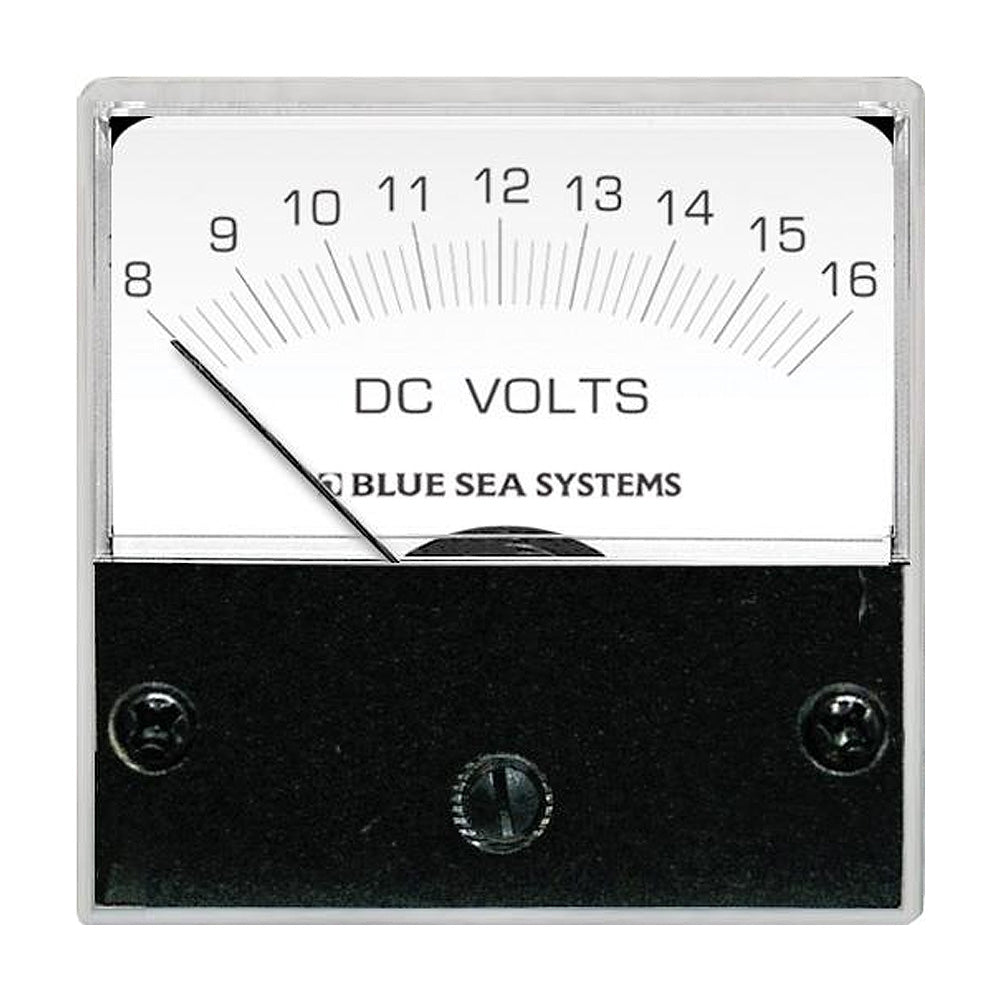 Tri-Water Marine | Blue Sea 8028 DC Analog Micro Voltmeter - 2" Face, 8-16 Volts DC [8028]