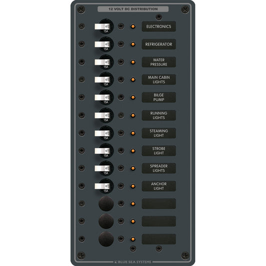 Tri-Water Marine | Blue Sea 8376 Panel DC 13 Position Vertical [8376]