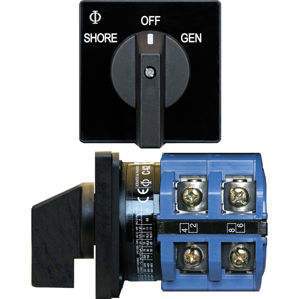 Tri-Water Marine | Blue Sea 9011 Switch, AV 120VAC 65A OFF +2 Positions [9011]