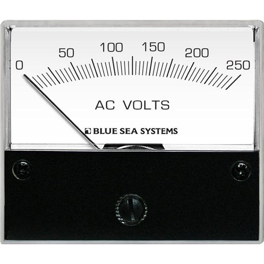 Tri-Water Marine | Blue Sea 9354 AC Analog Voltmeter 0-250 Volts AC [9354]