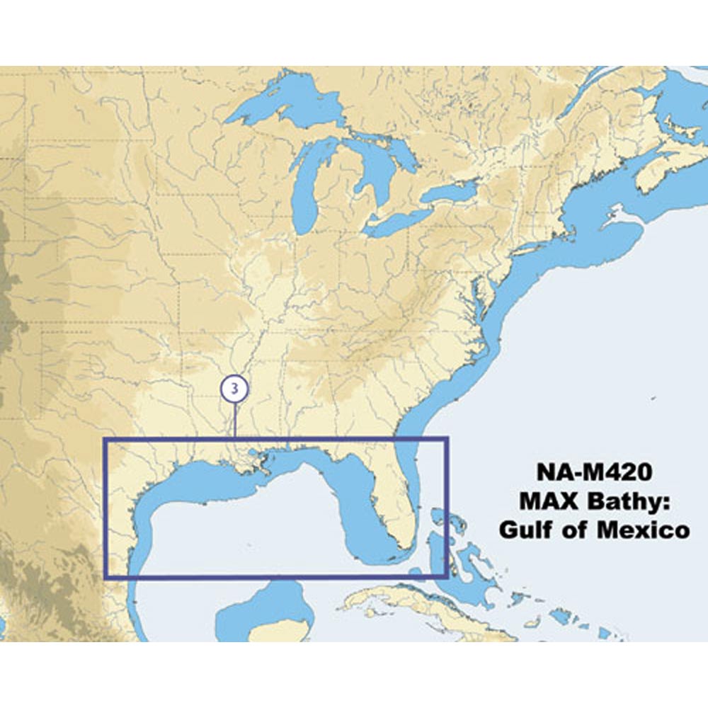 Tri-Water Marine | C-Map NA-M420 Gulf of Mexico Bathy Chart - C-Card [NA-M420C-CARD]