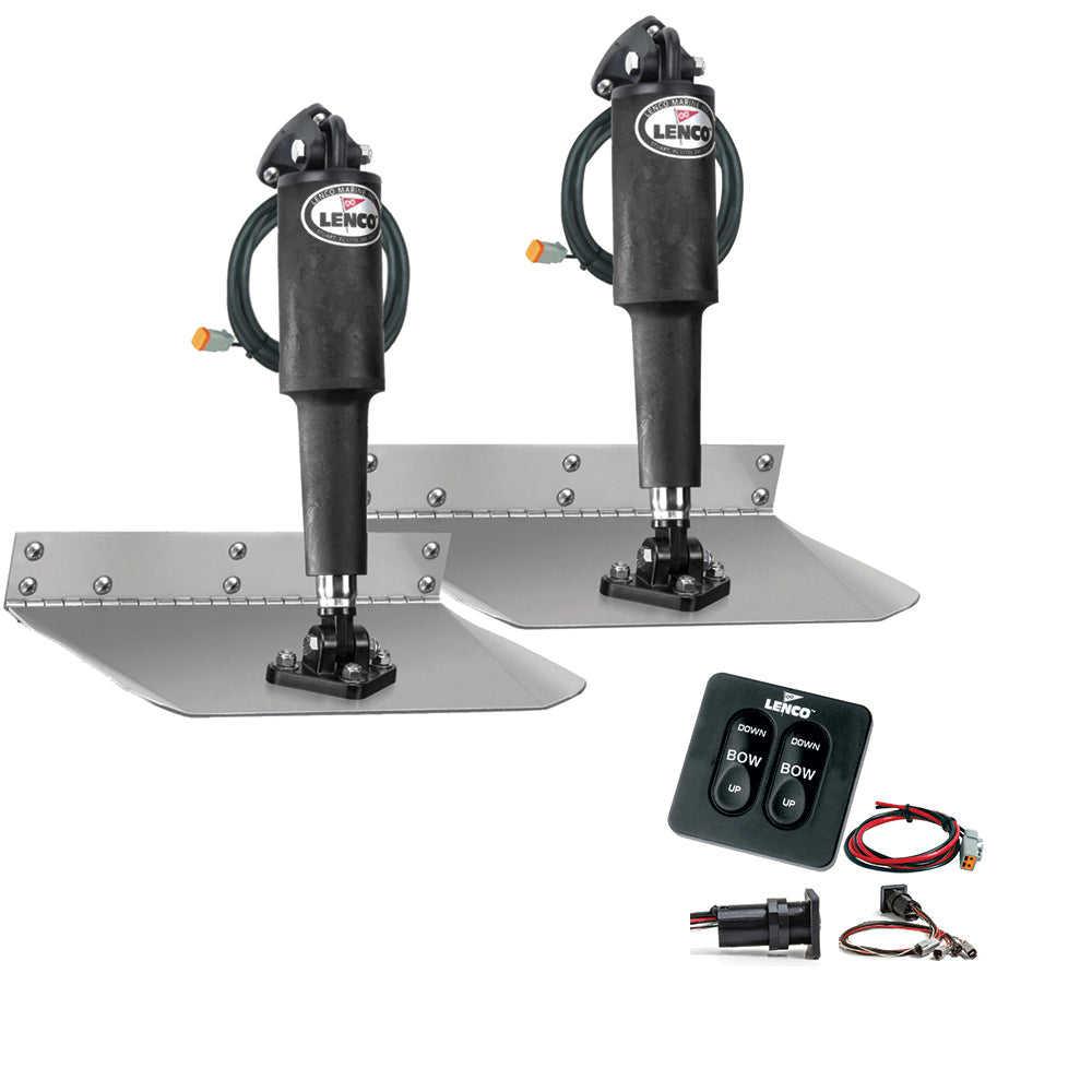 Tri-Water Marine | Lenco 9" x 9" Standard Trim Tab Kit w/Standard Tactile Switch Kit 12V [TT9X9]